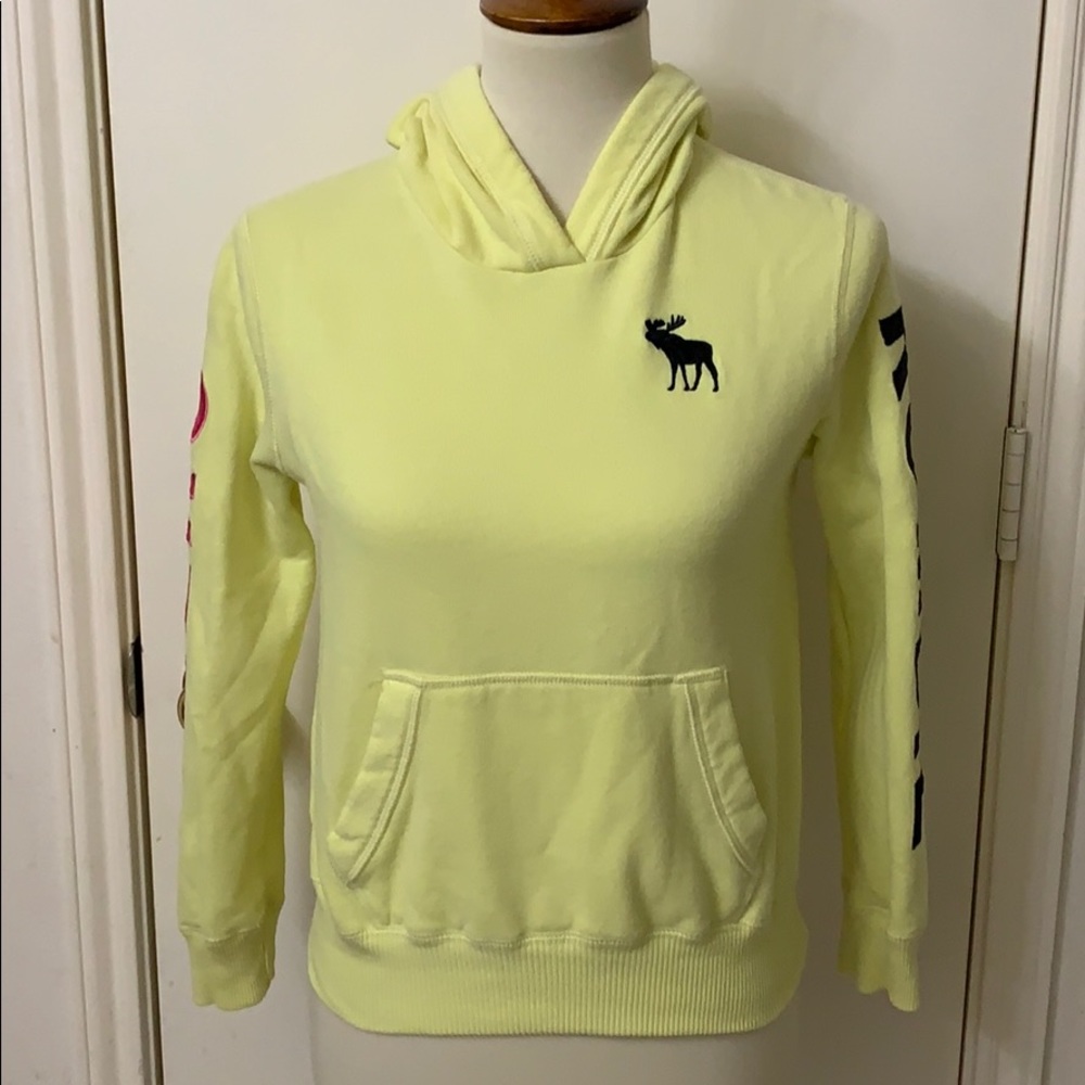 Yellow hoodie * abercrombie‎ kids * size 9 / 10 *